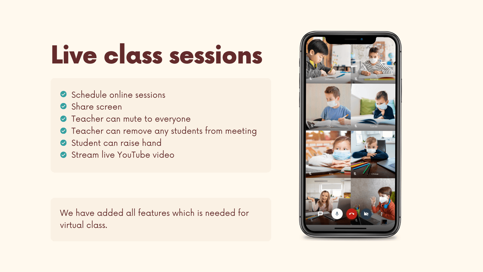 vClass Lite - Virtual Online Live Classroom Android App - 4