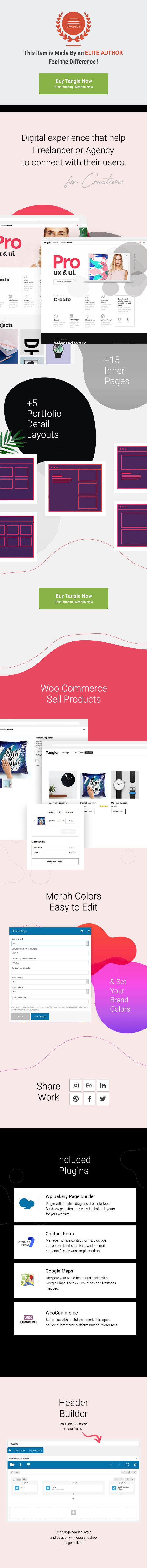 Tangle - Portfolio WordPress Agency - 1