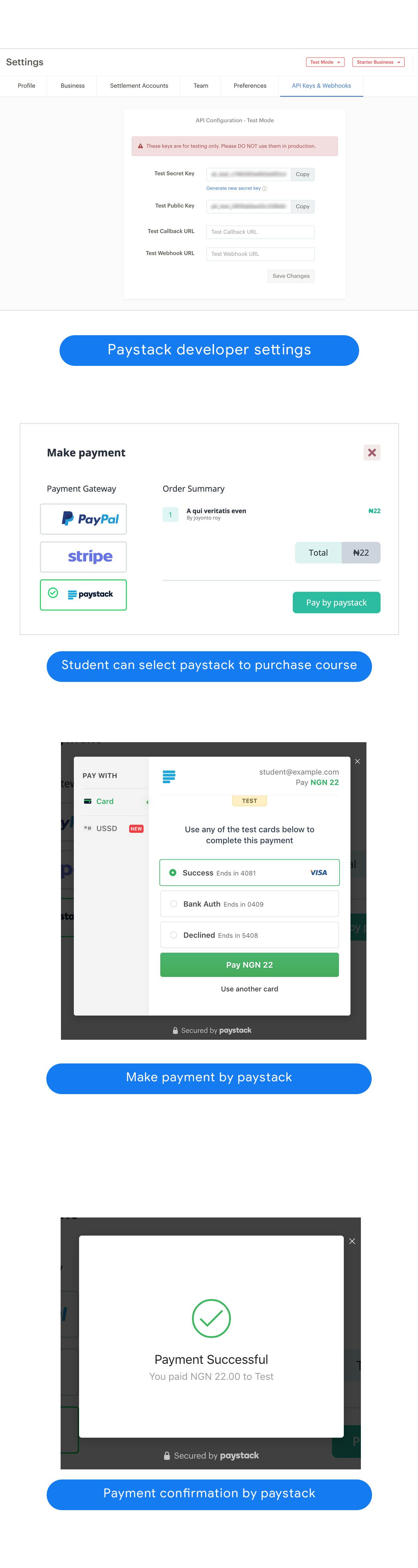 Academy LMS Paystack Payment Addon - 3