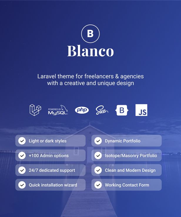 Blanco | Personal Portfolio and Blog Laravel Script - 3