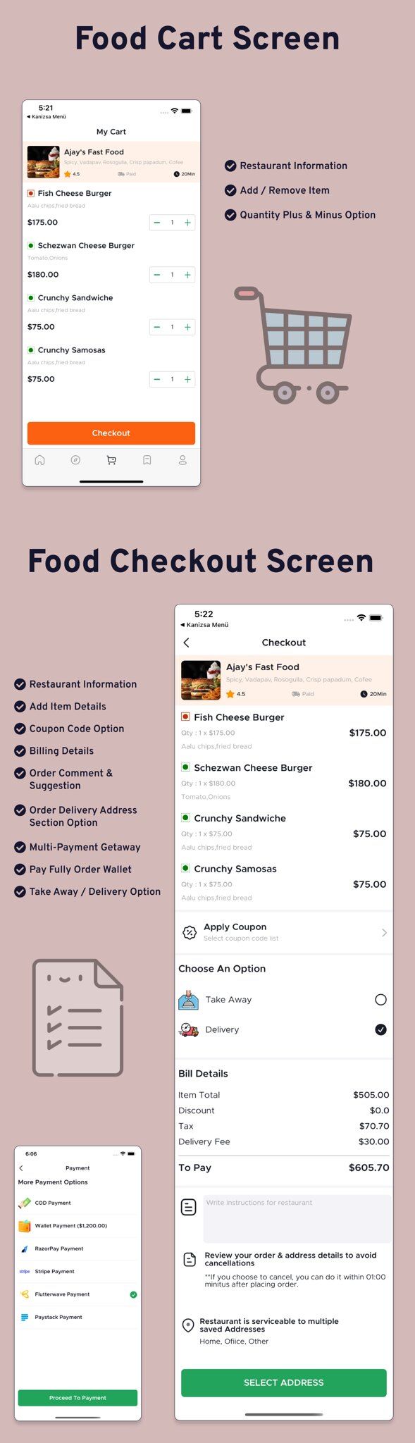Multi Restaurant - Food ordering Flutter App with Admin Panel - 10