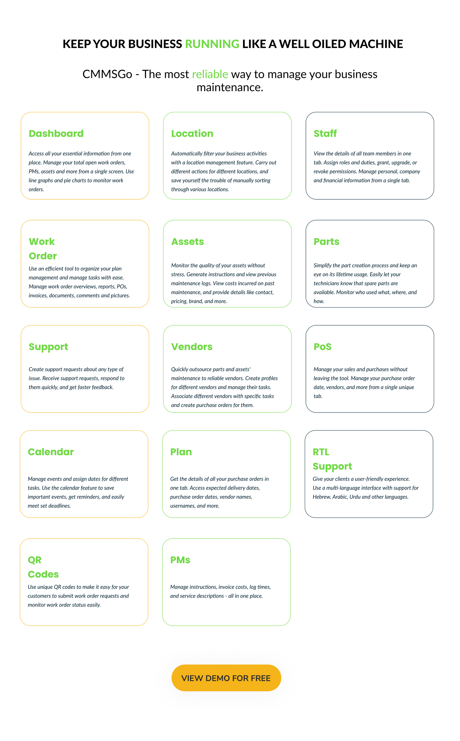 CMMSGo SaaS - Maintenance Management System - 8