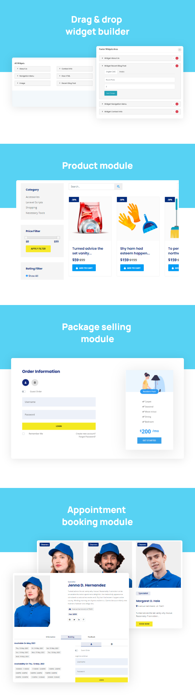 multipurpose website and appointment booking system