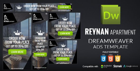 HTML5 Banner Dreamweaver Template v2    Ad Templates