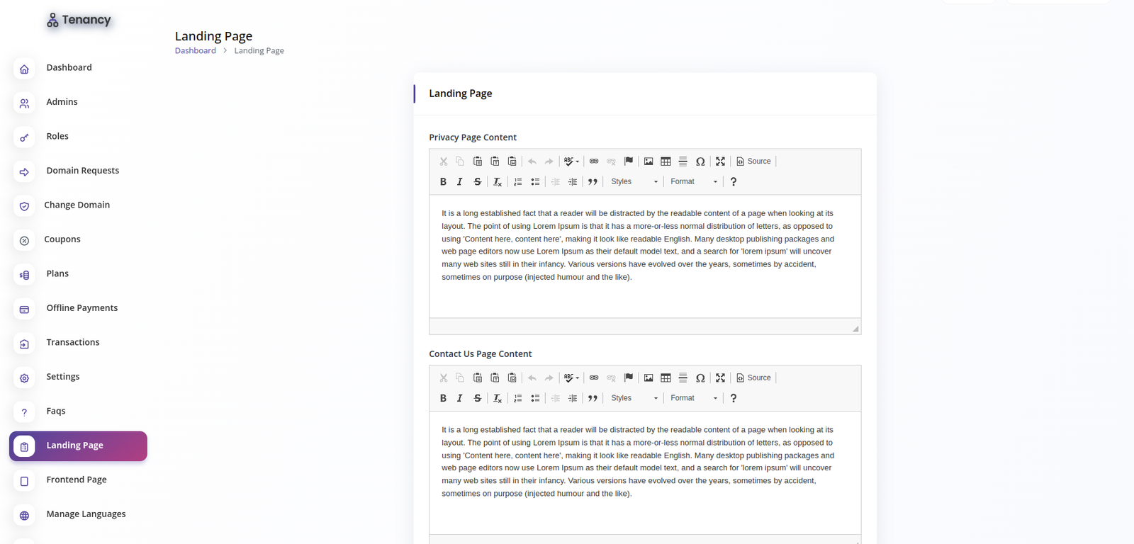 Tenancy - Domains, Database, Users, Role, Permissions & Settings - 10