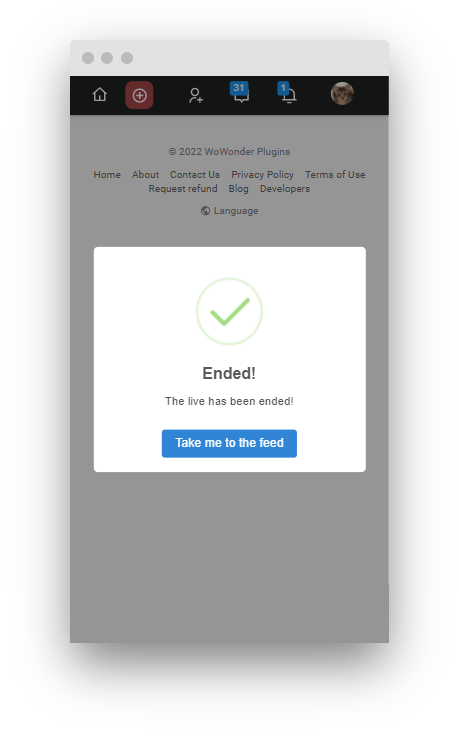 Live Stream plugin WebRTC & RTMP for Wowonder & Sngine Social Network & Playtube - 11
