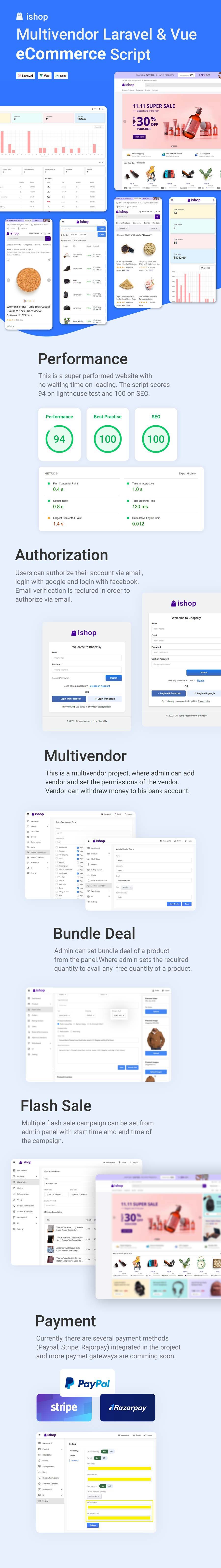 Ishop - Multivendor Laravel & Vue eCommerce CMS - 1
