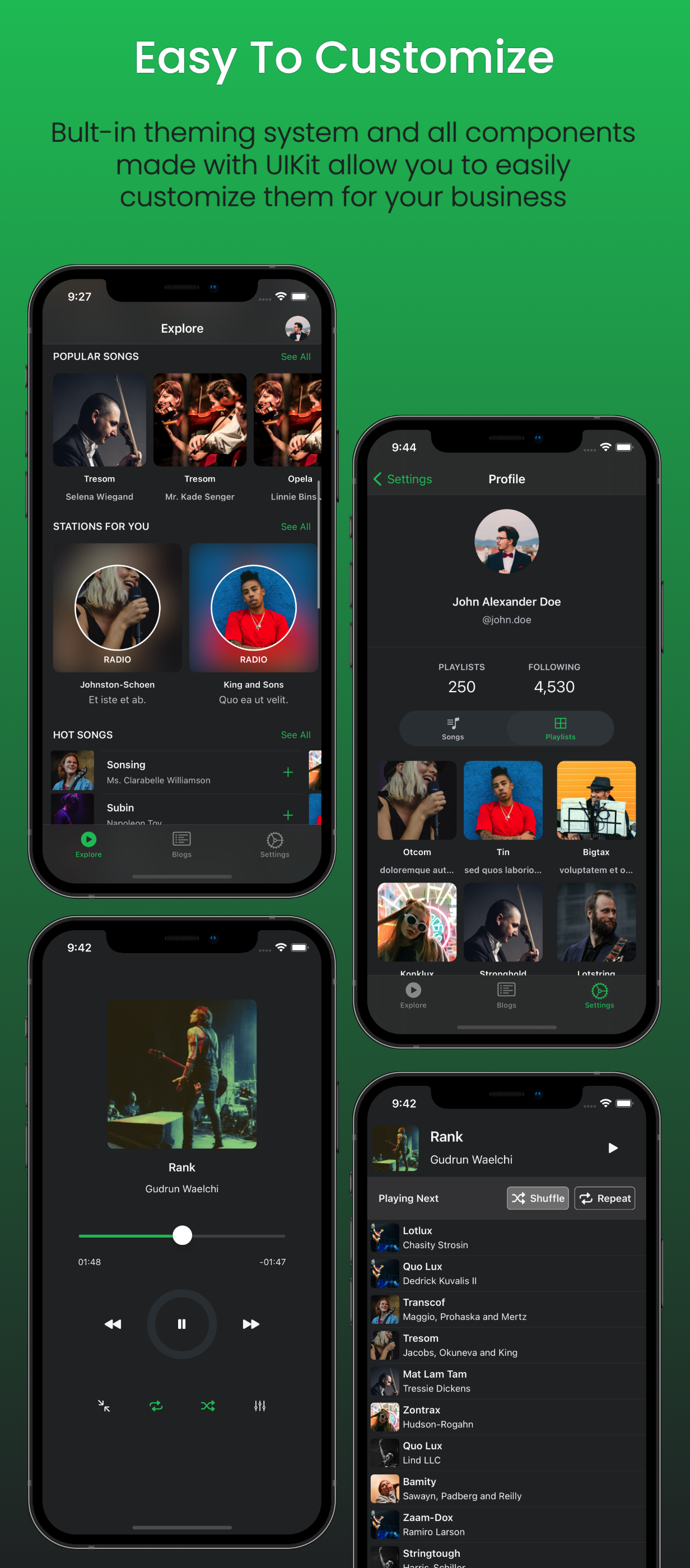 Music Spot - Mobile iOS Music Streaming UI Template - 5