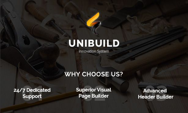 Factory, Industry, Construction Building WordPress Theme - Unibuild - 2