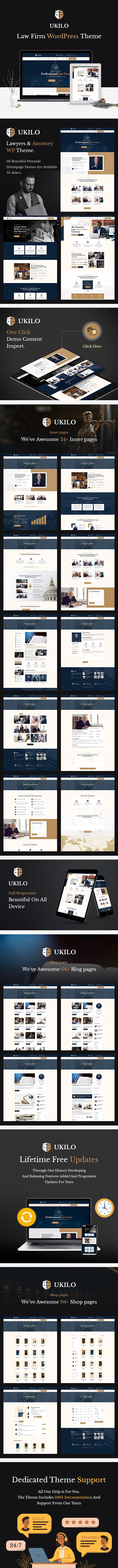 Ukilo - Law Firm WordPress Theme - 1