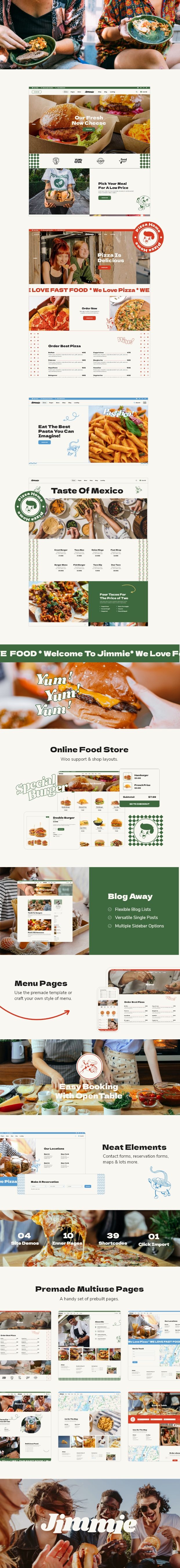 Jimmie - Fast Food Delivery and Restaurant Theme - 3