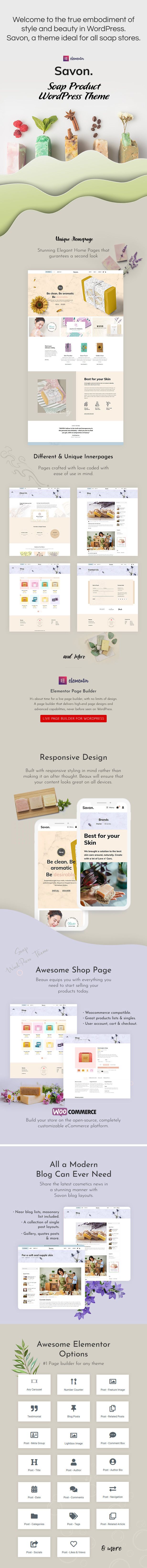 Savon - Handmade Shop WooCommerce Theme - 1