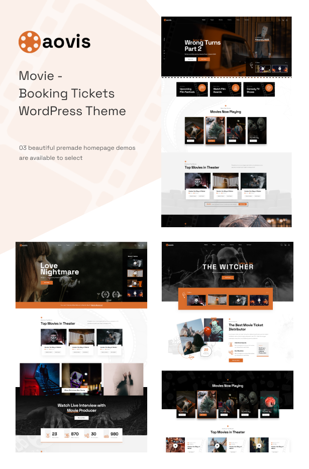 Movies - Booking Tickets WordPress Theme