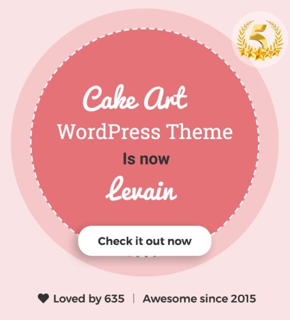 Levain | Cake WordPress Theme - 1