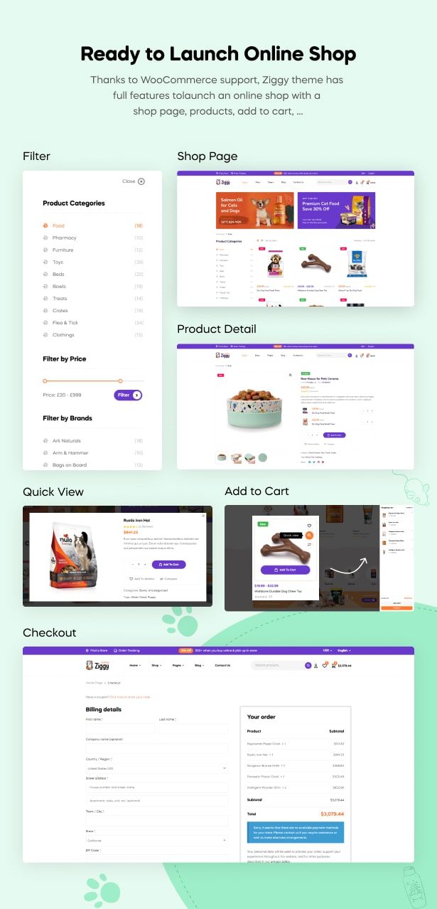 Ziggy Pet Shop WordPress Theme