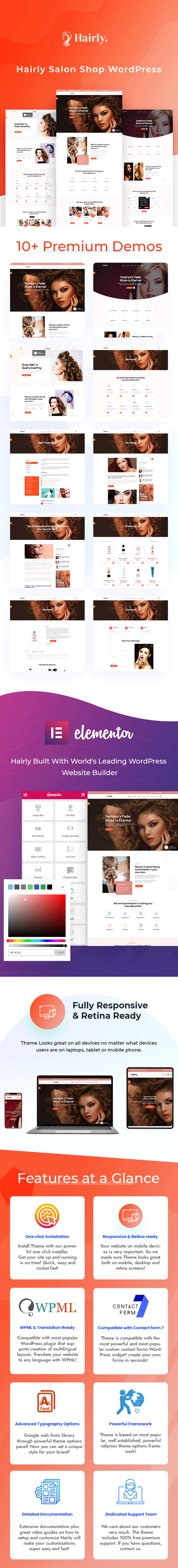 Hairly - Salon Shop WordPress Theme - 2