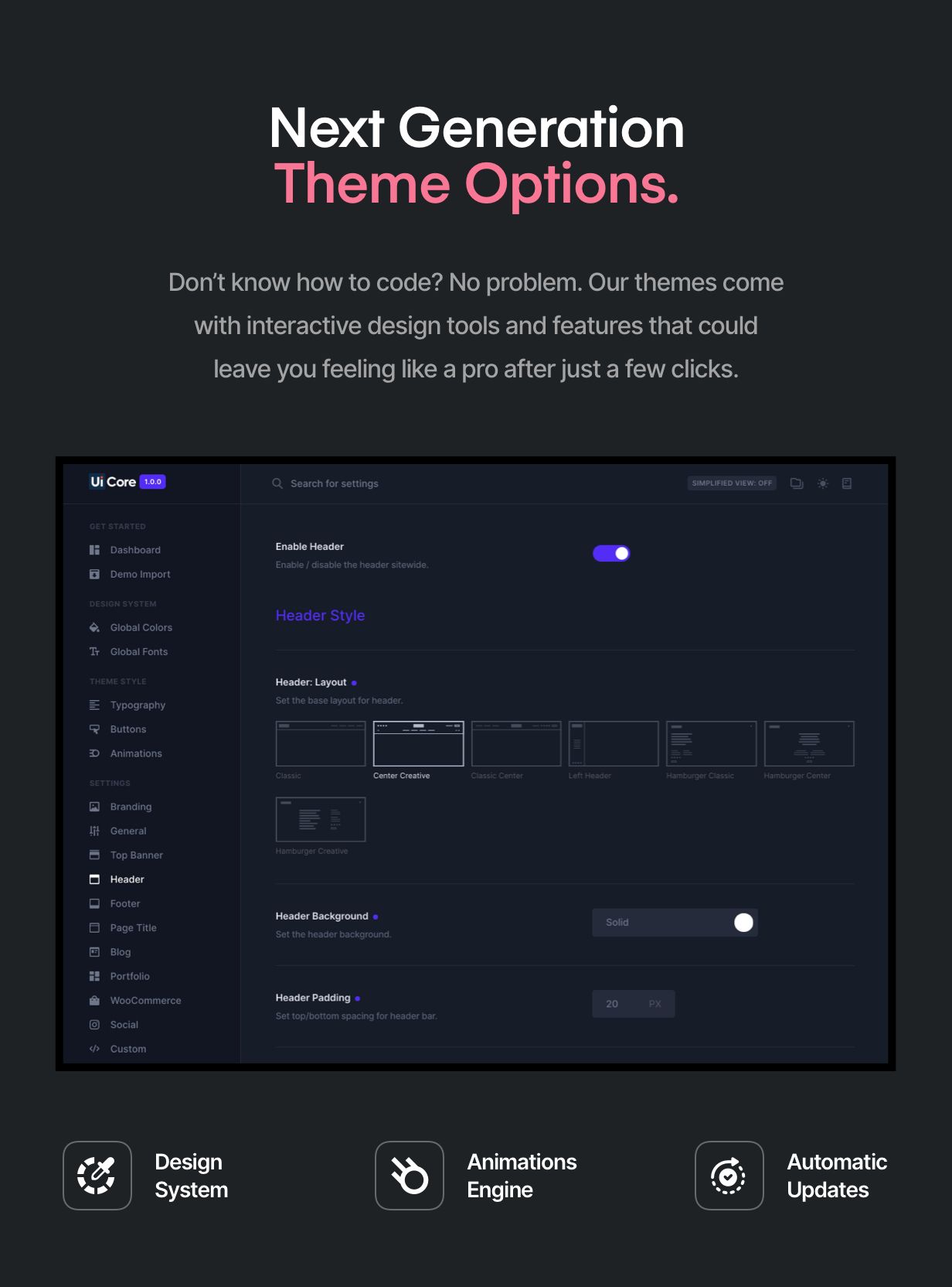 Theme Options
