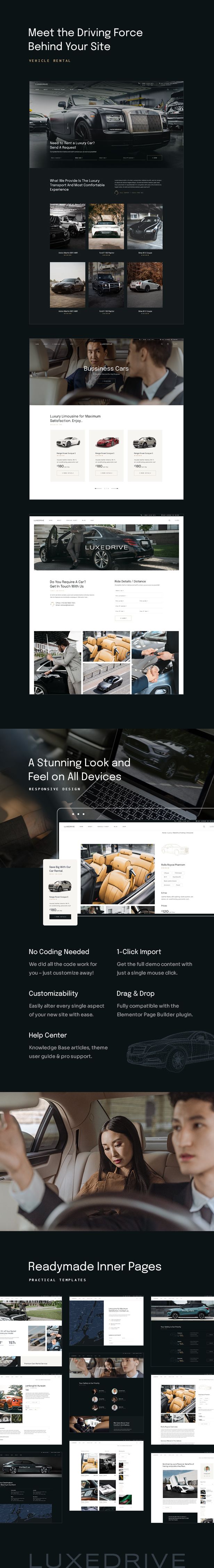 LuxeDrive - Limousine and Car Rental Theme - 3