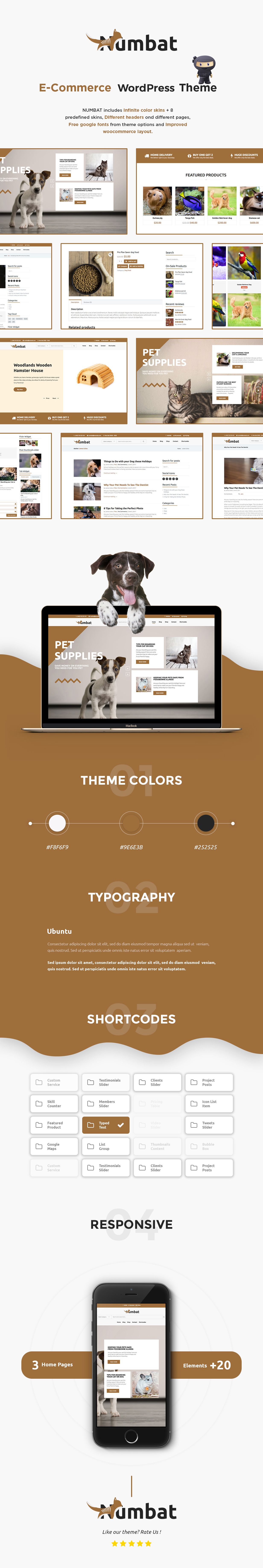 Numbat - Pet Shop WooCommerce WordPress Theme - 1