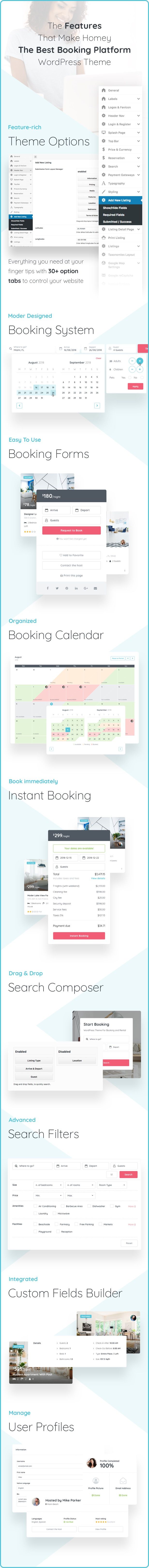 Homey - Booking and Rentals WordPress Theme - 9