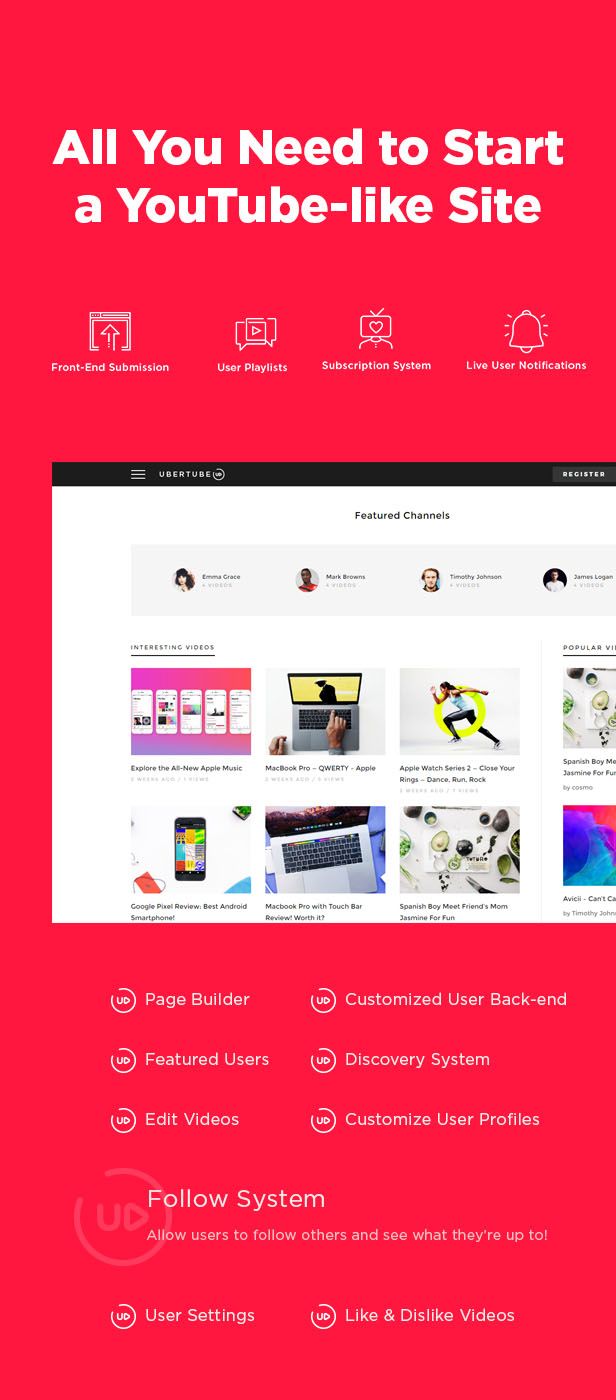 UberTube - Video WordPress Theme - 1
