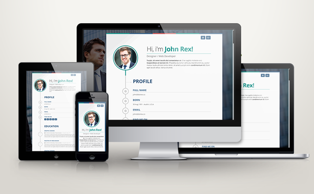 Vertica - Resume / CV & Portfolio WordPress Theme - 6
