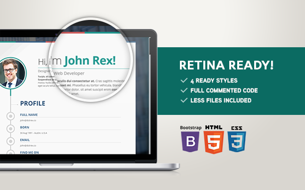 Vertica - Resume / CV & Portfolio WordPress Theme - 8