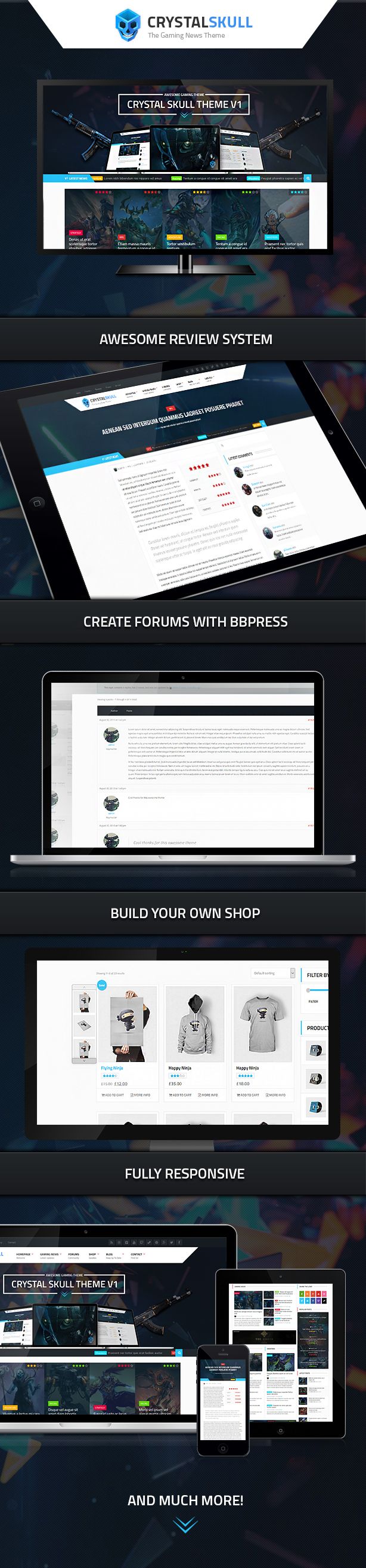 CrystalSkull - Gaming Magazine WordPress Theme - 2