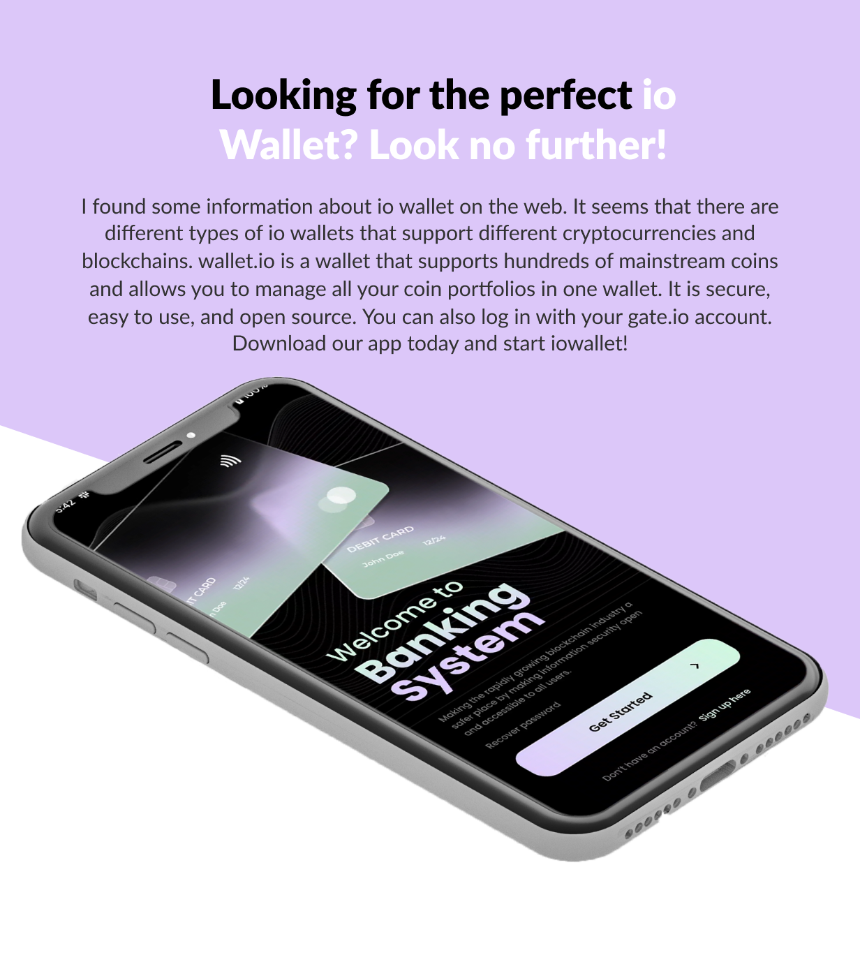 ioWallet Flutter App Template | Flutter 2.0 - 7