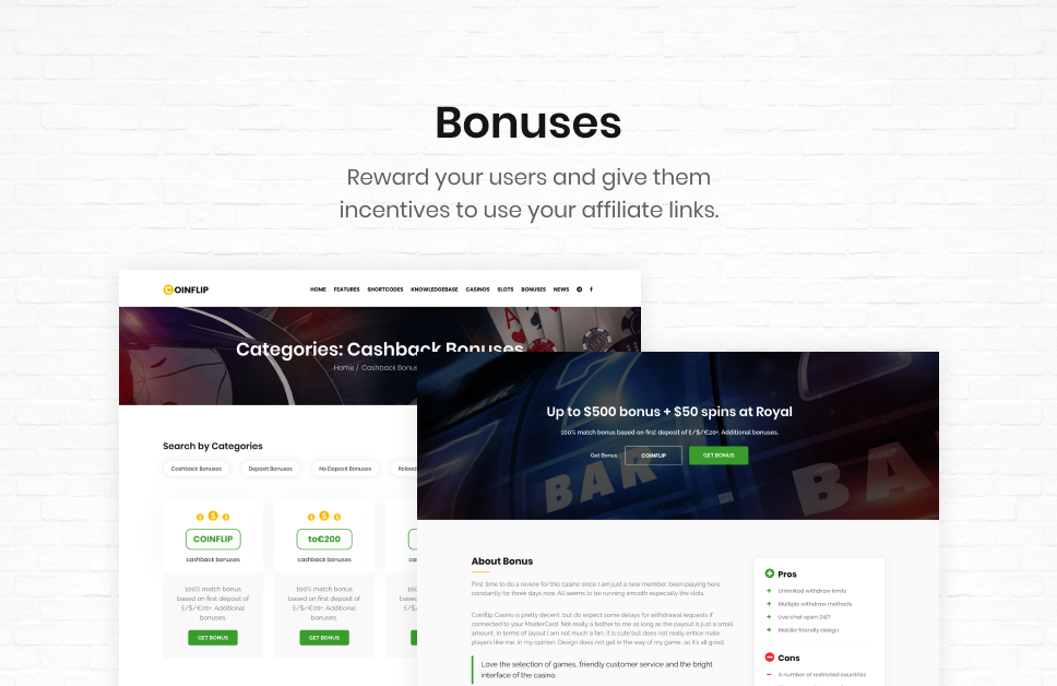 Coinflip - Casino Affiliate & Gambling WordPress Theme - 8