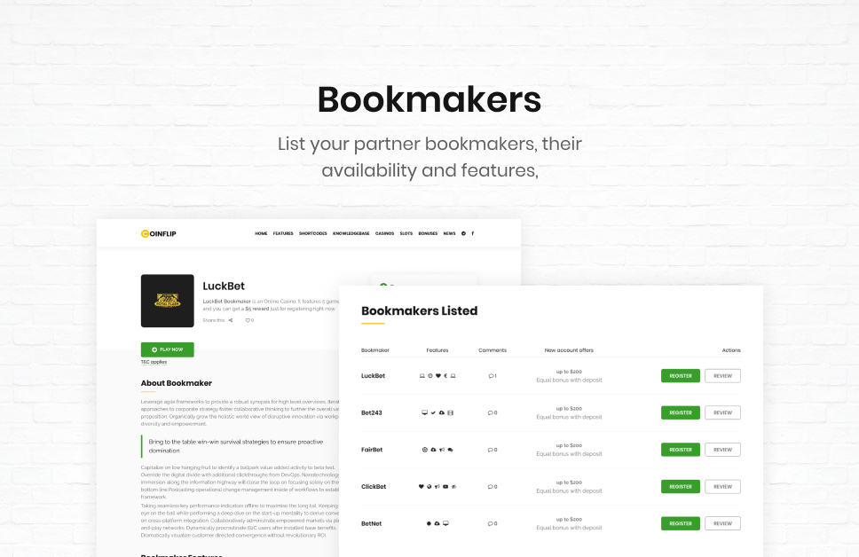 Coinflip - Casino Affiliate & Gambling WordPress Theme - 9