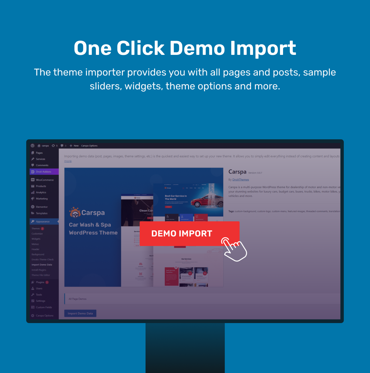 Motor Spa WordPress Theme