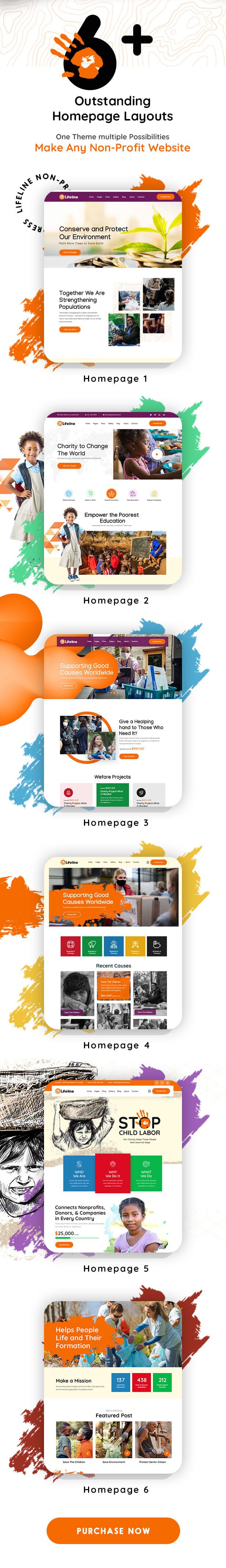 Lifeline - NGO, Fund Raising and Charity WordPress Theme - 3