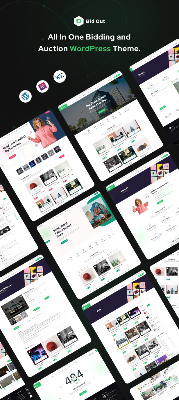 Bidout - Multivendor Bid and Auction WordPress Theme - 1