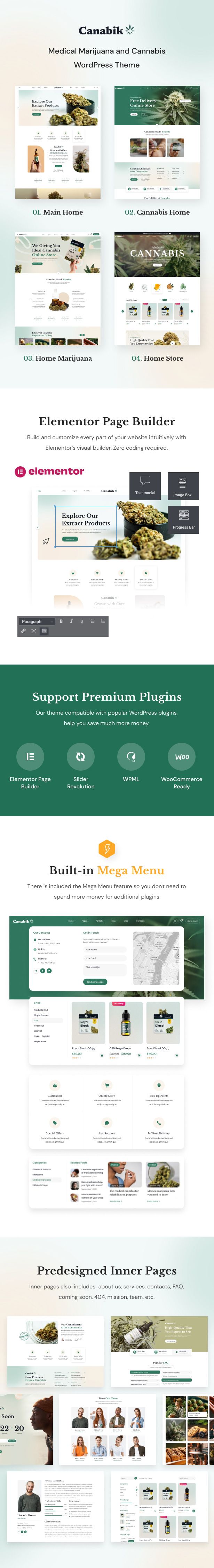 Canabik - Medical Marijuana WordPress Theme - 1