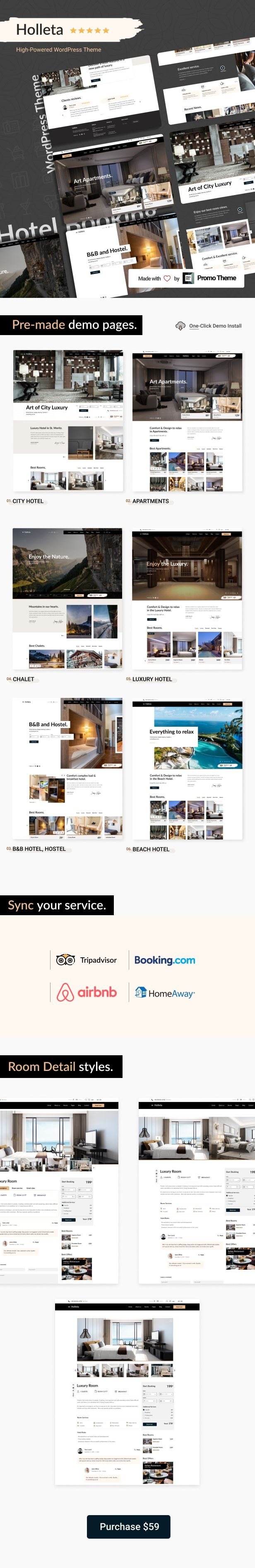 Holleta - Hotel Booking WordPress - 5