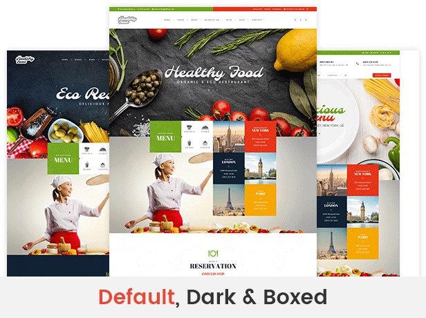 Healthy Food - Organic & Eco Restaurant WordPress Theme