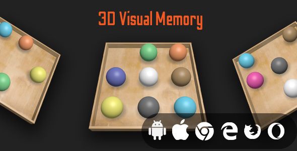 3D Visual Memory - Cross Platform Educational Game    Games