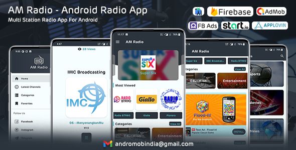 AM Radio - Android Multiple Radio Channels App Android  Mobile Full Applications