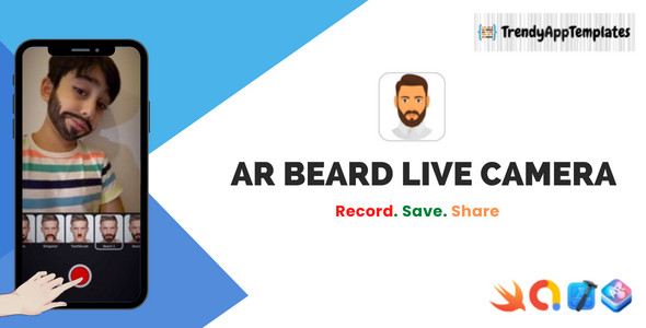 AR Beard Live Camera iOS App iOS  Mobile Full Applications