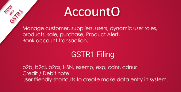 AccountO - Accounting & Inventory Management System ( GST Compliance )  Miscellaneous  