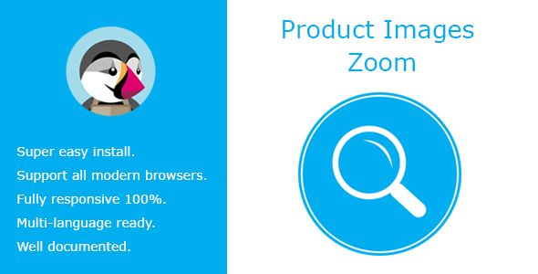 Advanced Zoom Product Images Plugin, Prestashop   