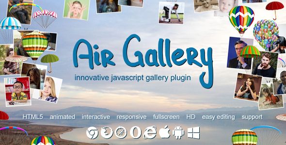 Air Gallery - JavaScript Gallery Plugin  Images And Media  