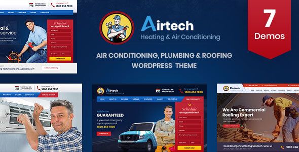 Airtech - Plumber HVAC and Repair theme    