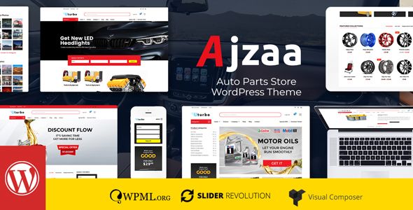 Ajzaa - Auto Parts Store WordPress Theme    