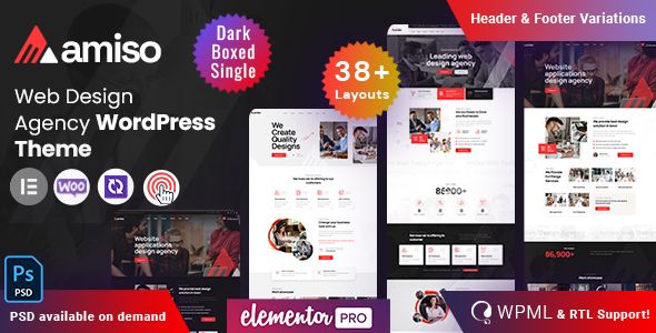 Amiso - Web Design Agency WordPress Business, Corporate  