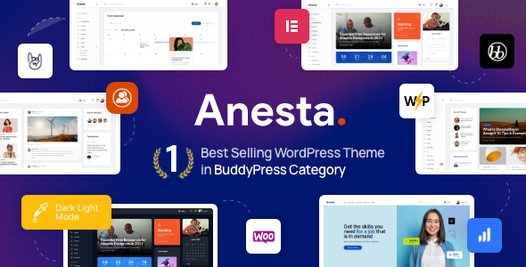 Anesta - Intranet, Extranet, Community and BuddyPress WordPress Theme