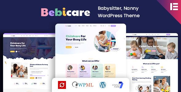 Bebicare - Babysitter WordPress Theme WordPress Children, Retail  