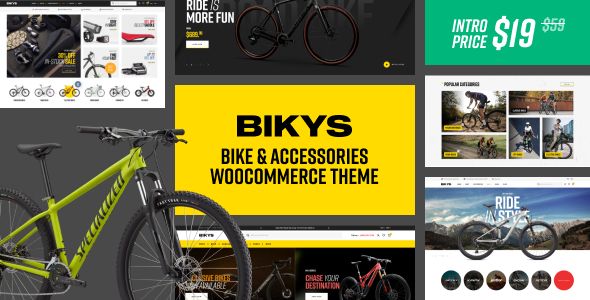 Bikys - Bike & Accessories Woocommerce Theme WordPress   Ecommerce, Woocommerce