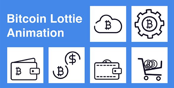 Bitcoin Lottie Animation    Loaders And Uploaders